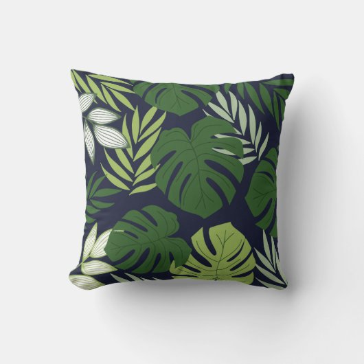 Colorful Floral Pattern Pillow クッション (正面)
