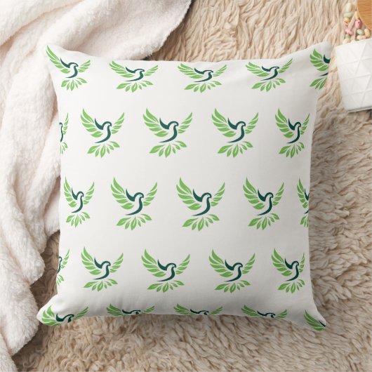 Colorful Floral Pattern Pillow クッション (ブランケット)