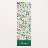 Colorful Floral Personalized Yoga Mat ヨガマット (正面)