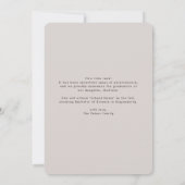 Colorful Floral Photo Graduation Announcements 招待状 (裏面)