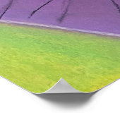 Colorful Floral Poster | Modern Botanical Print ポスター (角)