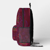 Colorful Floral Print Backpack プリントバックパック (右)