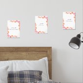 Colorful Floral Ramadan Wall Art – Dua Print  Set  (寝室)