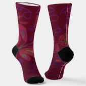 Colorful Floral Socks ソックス (傾斜あり)