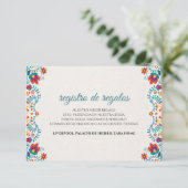 Colorful Floral Spanish Wedding エンクロージャーカード (スタンド正面)