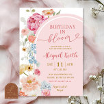 Colorful Floral Spring Baby in Bloom Invitation 招待状<br><div class="desc">Colorful Floral Spring Birthday in Bloom Invitation,  Blooming Flowers Garden Adult Birthday Invite,  Editable Birthday Party</div>