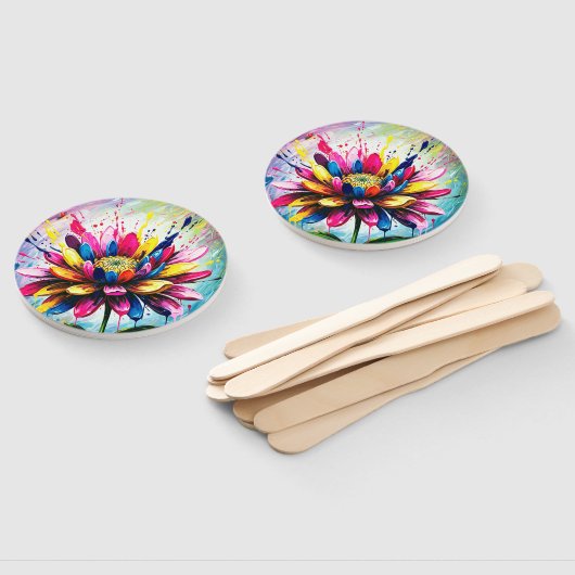 Colorful Flower ハンドファン (組立なし)