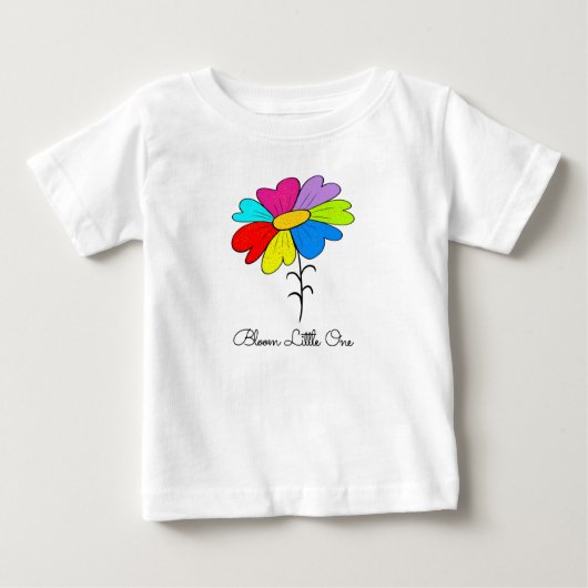 Colorful flower ベビーTシャツ (正面)