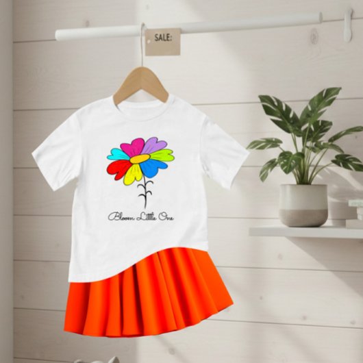 Colorful flower ベビーTシャツ