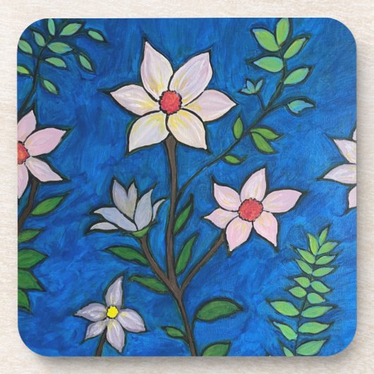 Colorful Flower Coaster Set of 6 コースター (正面)