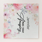 Colorful Flower Inspirational Puzzle ジグソーパズル (横)