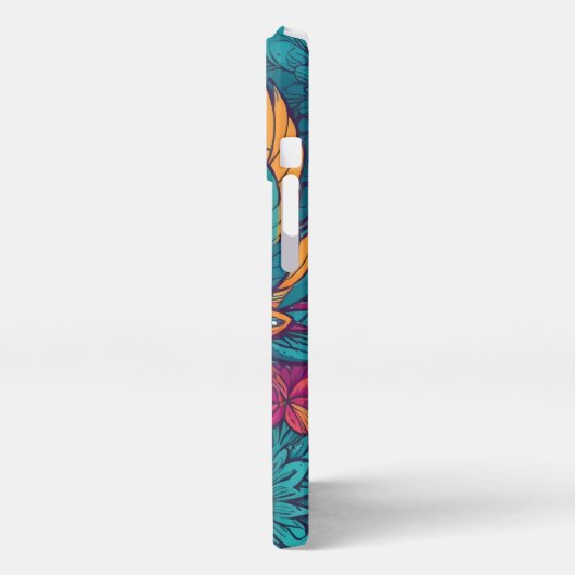 Colorful Flower Iphone Case iPhoneケース (左側面)