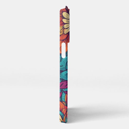 Colorful Flower Iphone Case iPhoneケース (右側面)