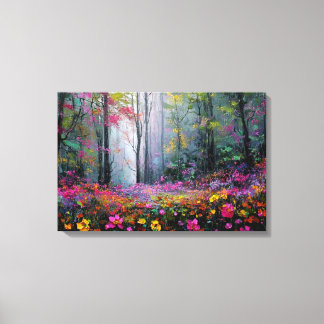 Colorful Flower Nature Scene Wall Art – Scenic Flo キャンバスプリント