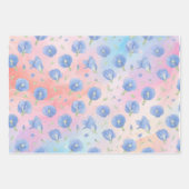 Colorful Flower Pattern Wrapping Paper ラッピングペーパーシート (正面)
