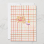 Colorful Flower Photo Birthday Girl Invitation 招待状 (裏面)