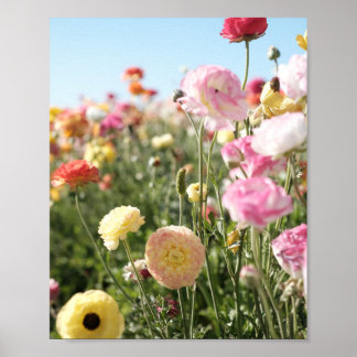 Colorful flower Print,  Poster Paper (Semi-Gloss) ポスター