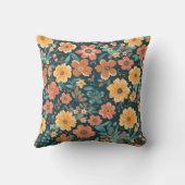 Colorful Flower Shape Throw Pillow Case クッション (裏面)