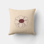 Colorful Flower Shape Throw Pillow Case クッション (裏面)
