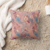 Colorful Flower Shape Throw Pillow Case クッション (ブランケット)