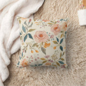Colorful Flower Shape Throw Pillow Case クッション (ブランケット)