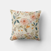 Colorful Flower Shape Throw Pillow Case クッション (正面)