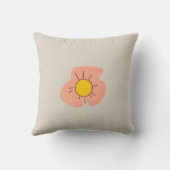 Colorful Flower Shape Throw Pillow Case クッション (裏面)