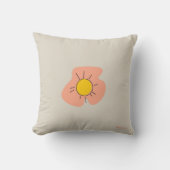 Colorful Flower Shape Throw Pillow Case クッション (正面)