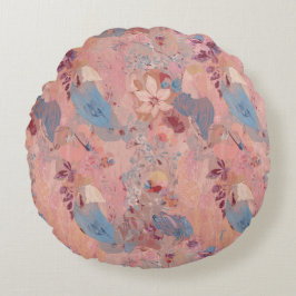 Colorful Flower Shape Throw Pillow Case ラウンドクッション