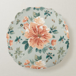 Colorful Flower Shape Throw Pillow Case ラウンドクッション