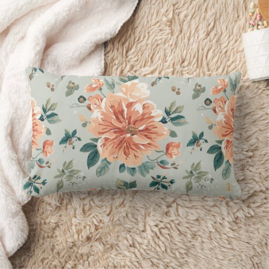 Colorful Flower Shape Throw Pillow Case ランバークッション (ブランケット)