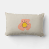 Colorful Flower Shape Throw Pillow Case ランバークッション (裏面)