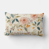 Colorful Flower Shape Throw Pillow Case ランバークッション (正面)