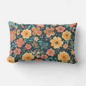 Colorful Flower Shape Throw Pillow Case ランバークッション (正面)