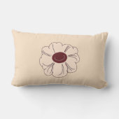 Colorful Flower Shape Throw Pillow Case ランバークッション (裏面)