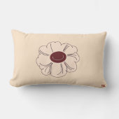 Colorful Flower Shape Throw Pillow Case ランバークッション (正面)