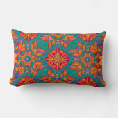 Colorful Flower Shape Throw Pillow Case ランバークッション (正面)