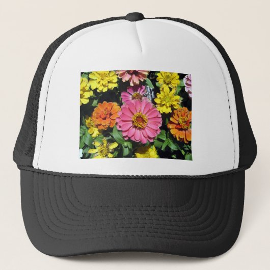 Colorful Flowers キャップ (正面)