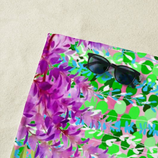 Colorful Flowers ビーチタオル (インサイチュ)