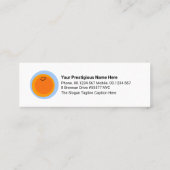 Colorful Flowers Cute Ladybug Babysitter スキニー名刺 (裏面)