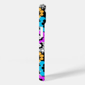 Colorful flowers daisies Blue Turquoise Purple  Case-Mate iPhoneケース (裏面 / 右)