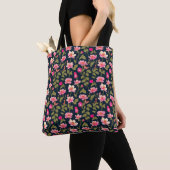 Colorful flowers-Floral pattern 22 - Tote Bag トートバッグ (クローズアップ)