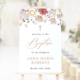 Colorful Flowers, Wildflowers, Baptism Welcome ポスター