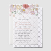 Colorful Flowers, Wildflowers, First Communion ベラム紙招待状 (オフセット (招待状))
