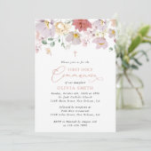 Colorful Flowers, Wildflowers, First Communion 招待状 (スタンド正面)