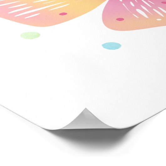 Colorful Flutter Friends ポスター (角)