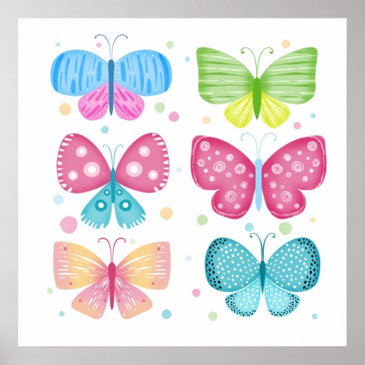 Colorful Flutter Friends ポスター (正面)