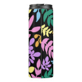 Colorful foliage in black background タンブラー (裏面)