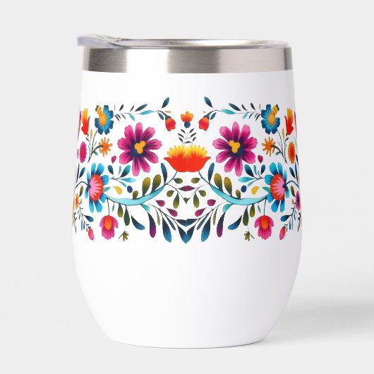 Colorful Folk Floral Tumbler (右面)