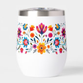 Colorful Folk Floral Tumbler (正面)